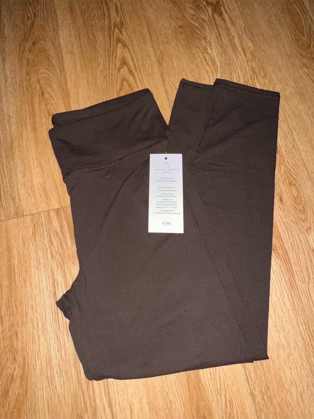 Brown leggings active wear NWT